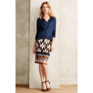 Anthropologie Maeve Iguazu Pencil Skirt